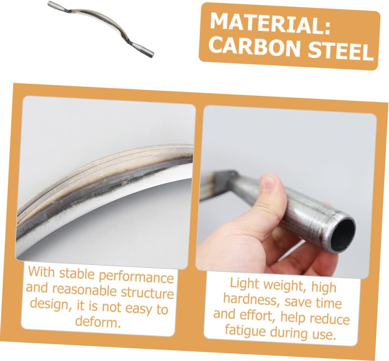 Bark Removal Tool Carbon Steel Curved Debarking Scraper for Gardening and Landscaping High Hardness Non-Slip Design for Pruning Trees and Plants