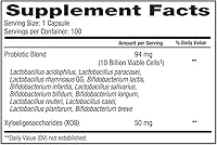 Vista 2 de Advanced Digestive Probiotic, 12 Strains, 10 Billion Viable Cells, Gluten, Soy and Dairy Free - 100 Capsules