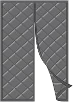 HOWIN Mágneses Hőszigetelő Ajtófüggöny 110x210 cm - Téli Hideg Elleni Védelem, Oxford Szövet, Erkélyajtóra, Automatikus Záródás, Szürke 1
