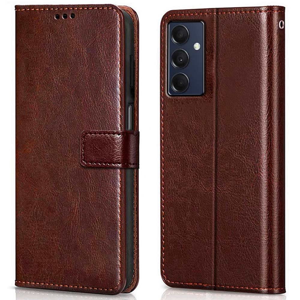WOW IMAGINE Shock Proof Flip Cover Back Case Cover for Samsung Galaxy M14 5G (Flexible | Leather Finish | Card Pockets Wallet & Stand | Chestnut Brown) (B0C2J35H37) Amazon Price History, Amazon Price Tracker