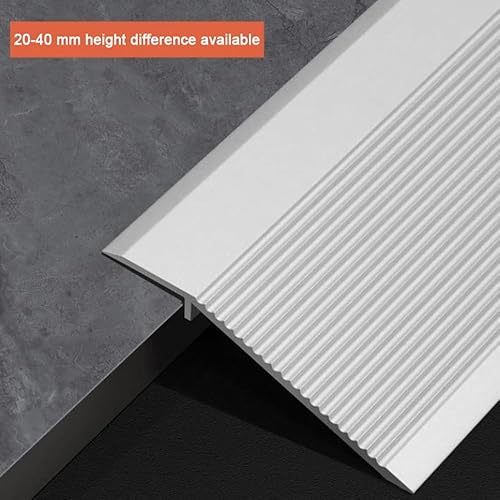 Miniatura 4 de KADEUX Metal Thresholds for Doorways, Indoor Transition Strip Threshold Ramp, Vinyl Floor Transition Strip Anti-Slip Threshold Strip, 1-2cm2-4cm