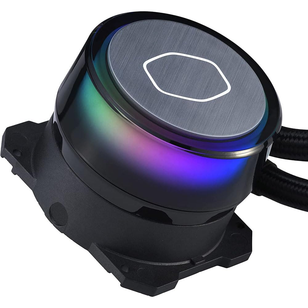 Cooler Master MasterLiquid ML240 Illusion Refroidisseur Liquide pour CPU - Watercooling AIO, Radiateur 240mm, 2 x Ventilateurs Halo ARGB 120mm, Contrôleur ARGB Inclus - Compatible AMD & Intel Noir