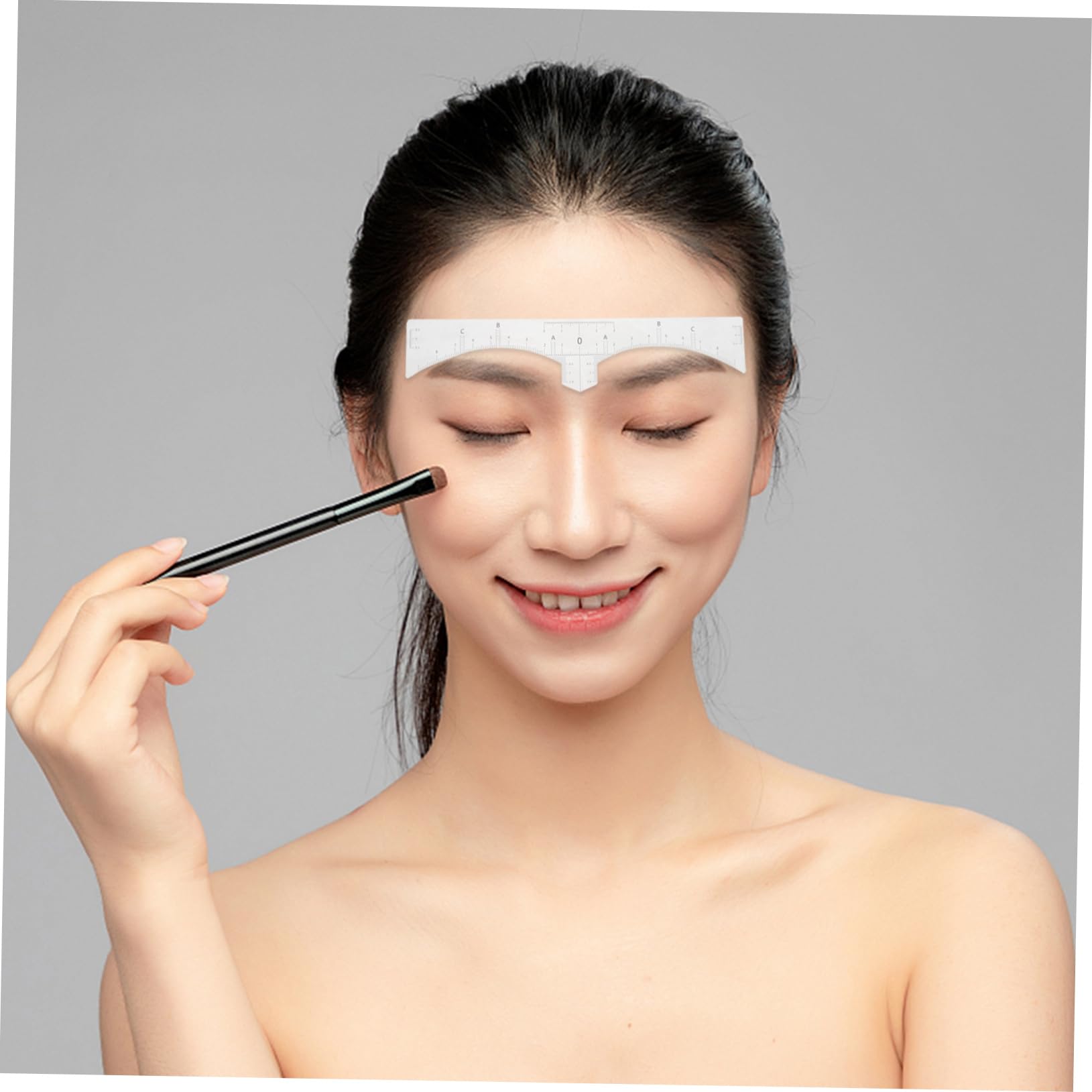 DOITOOL 3rotoli Righello Sopracciglia Adesivo Riutilizzabile Strumento Di Misurazione Per Sopracciglia Naturali Da Adesivi Facile Da Usare Per Principianti e Professionisti Del Trucco
