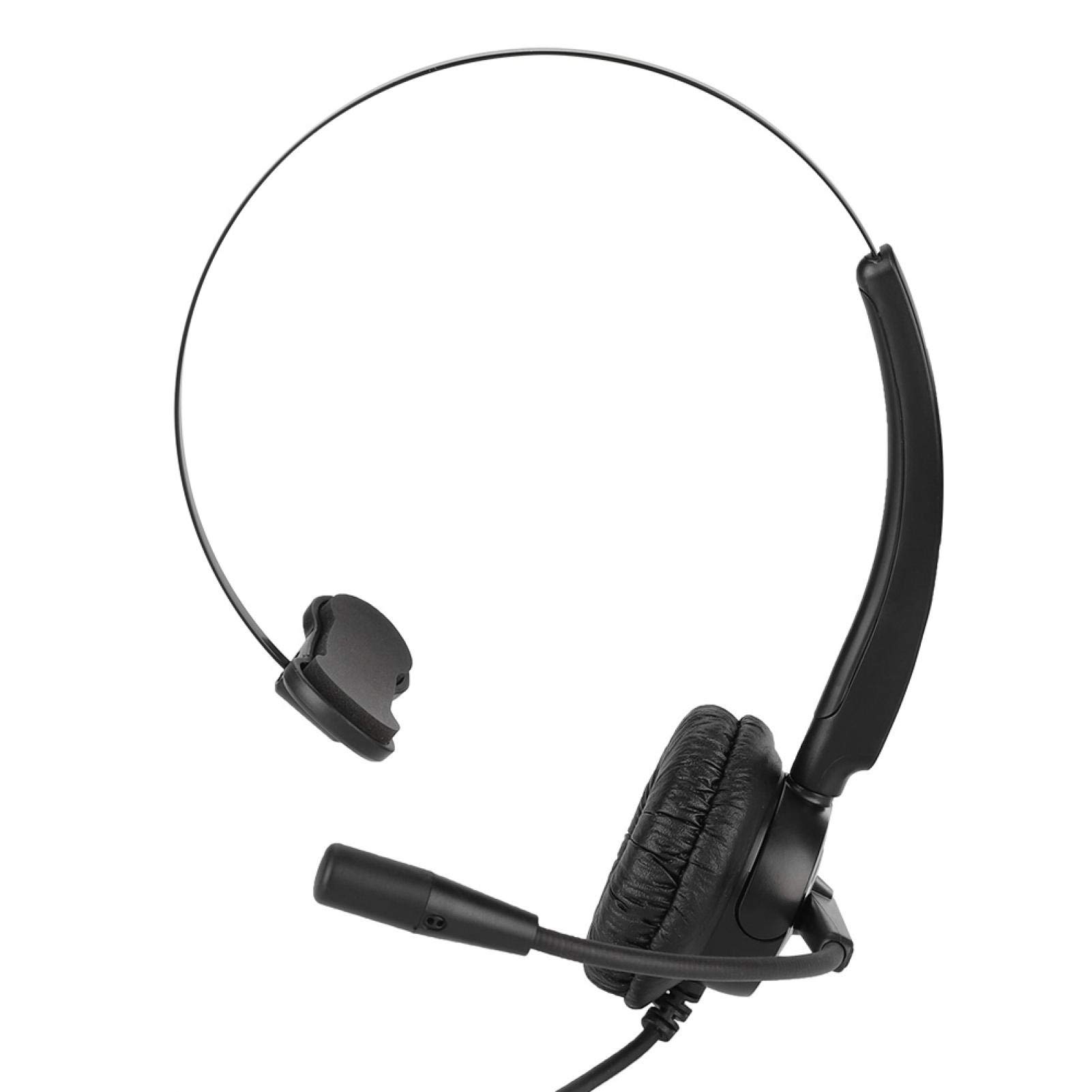 Jingyig Customer Service Hands-free Headset, Speaker Head-Mounted Online Volume And Mute Control Handsfree Headphone, for Call Center PC