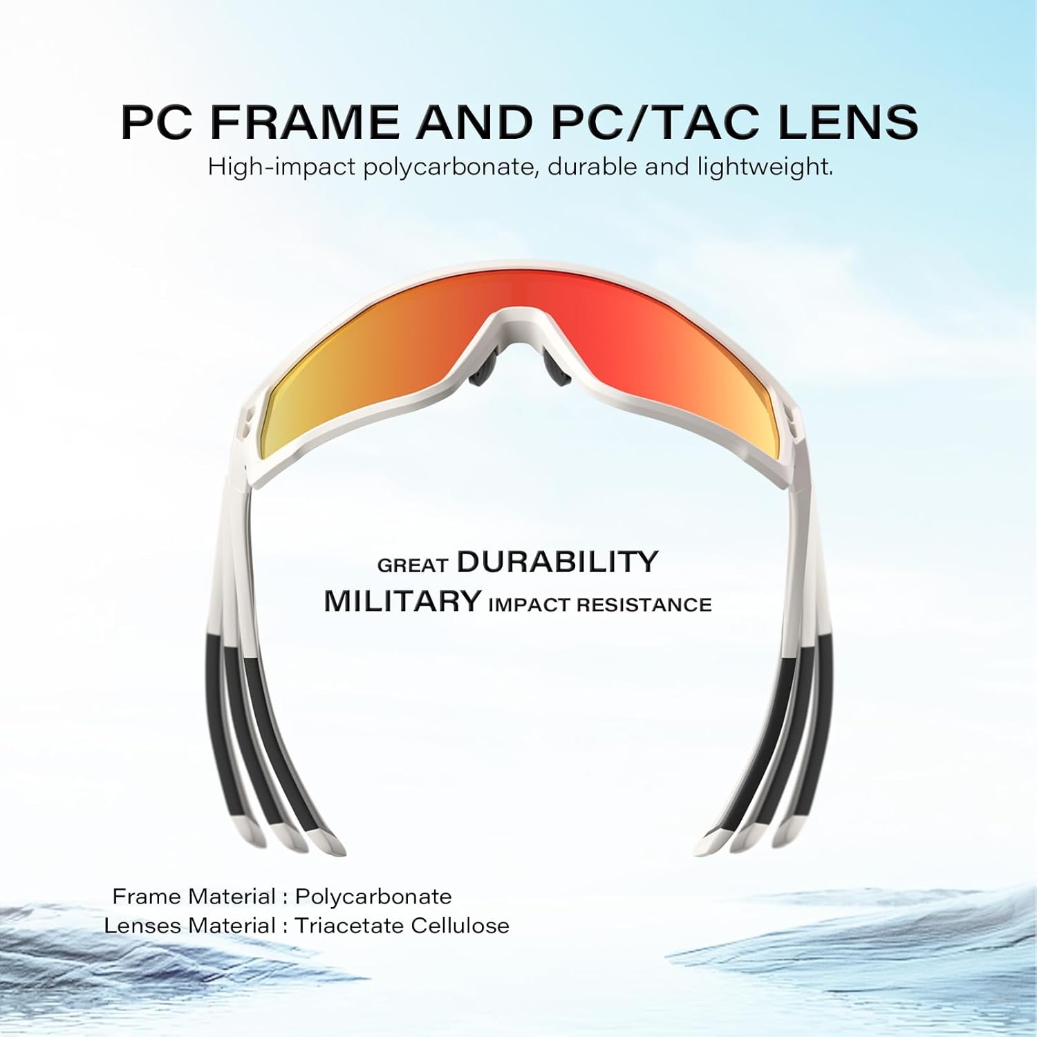 Polarized Sports Sunglasses for Men and Women, UV400 Protection, Running and Cycling glasses - Image 6