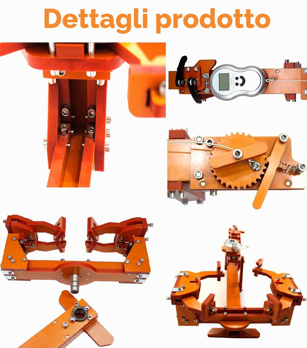 Macchina incordatrice per racchette con accessori per incordatura, macchina per incordatura di racchette da badminton a 6 punti fissa da 60 libbre, per racchette da tennis o da badminton fai da te
