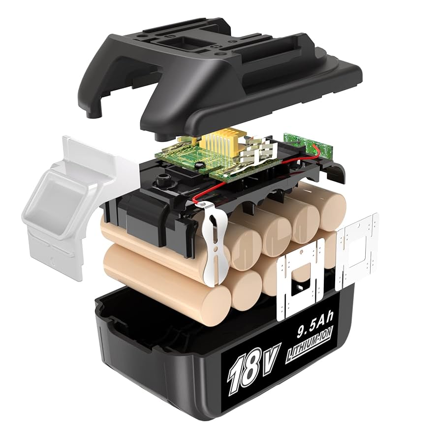 マキタ 互換バッテリー BL1860B　LED残量　4個セット マキタ互換バッテリー 18V BL1860B(緑) LED残量表示付 2個セット