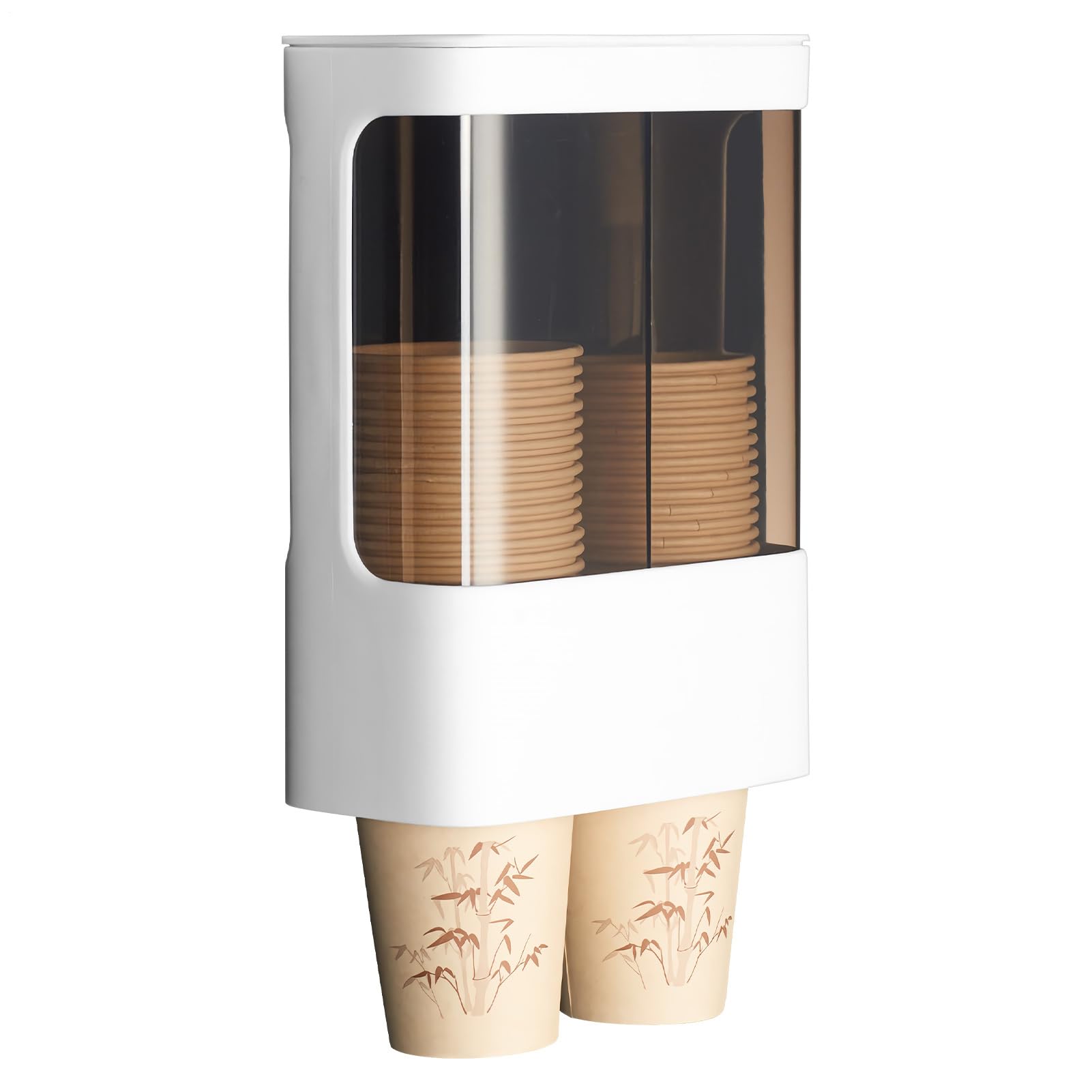Genérico Dispenser di bicchieri | Doppio cilindro dispenser Organizzatore di tazze per caffè | per casa, cucina, ristorante, bar, sala di riposo, eventi, hotel, ristoranti
