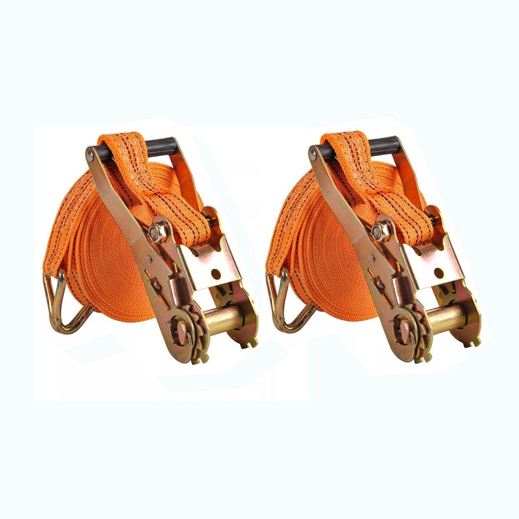 2 Pièces 8m Sangle D'Arrimage Sangle À Cliquet avec 1000KG Sangle De Fixation Largeur De Sangle 50 Mm Sangle À Cliquet avec Cliquet pour Fixation Voiture Moto(W2mm/0.08in,L7m/275in)