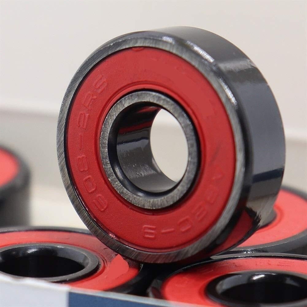 Lager, ABEC-9 608 2RS Inline-Rollschuh-Radlager RS Anti-Rost-Skateboard-Kugellager 608RS rot versiegelt 8 x 22 7 mm Welle (Größe: 16 Stück, Stil: blau) Verschleißfestigkeit
