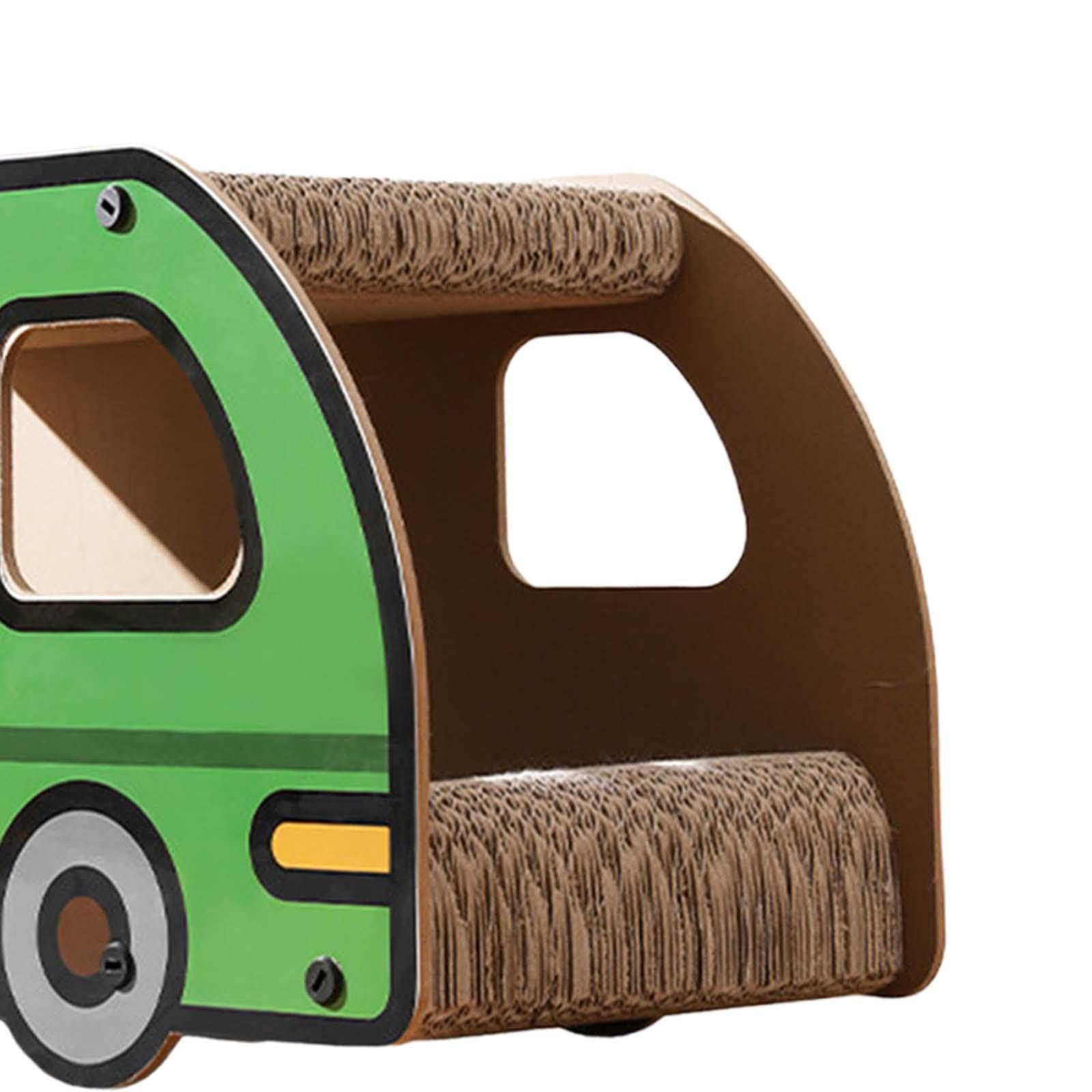 Chat Griffoir Meuble Carton Plateau Double Couche Résistant Structure Solide Protection Griffes Convient pour Chats Maison Détente, Bus