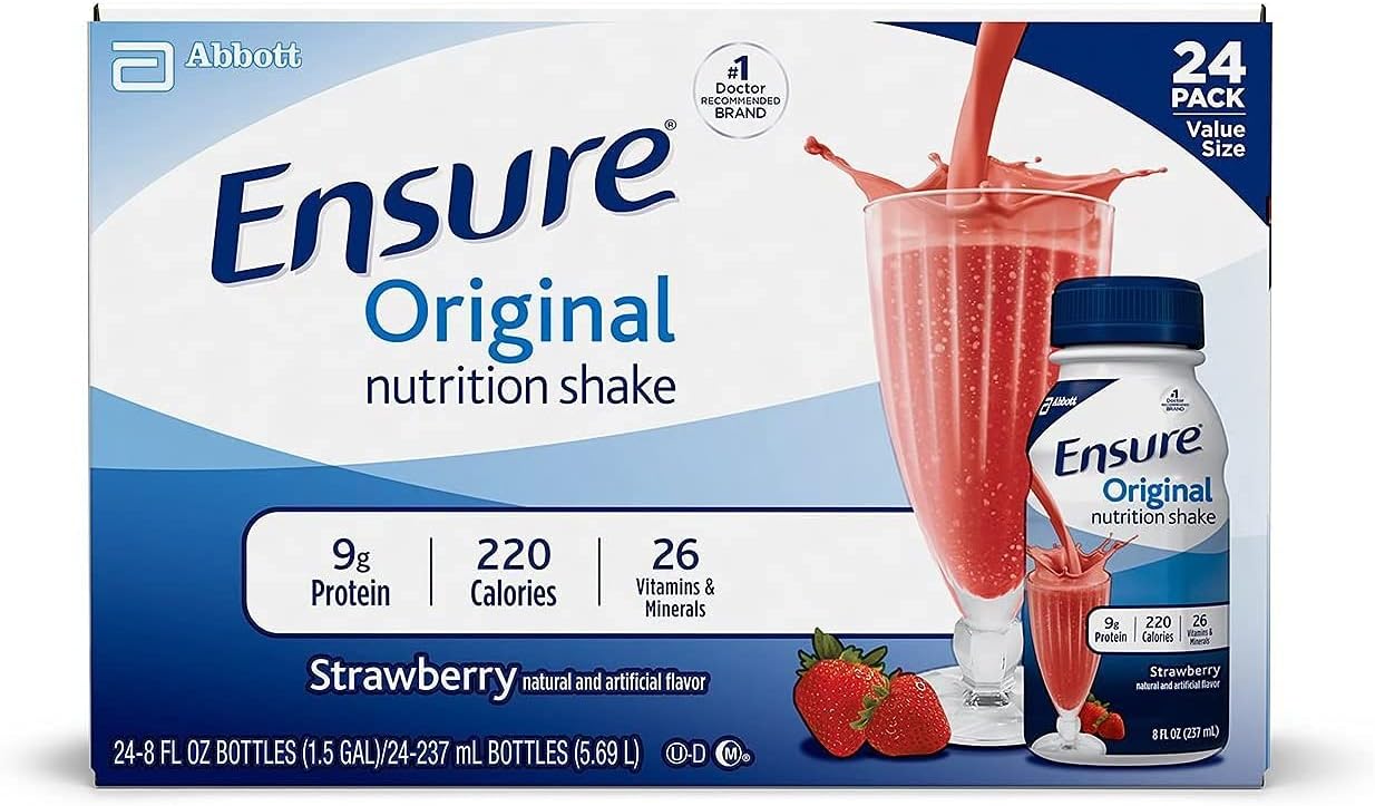 Buy Ensure Original Nutrition Shake Strawberry 8 Fl Oz 24 Count Online In Italy B01asrubw6