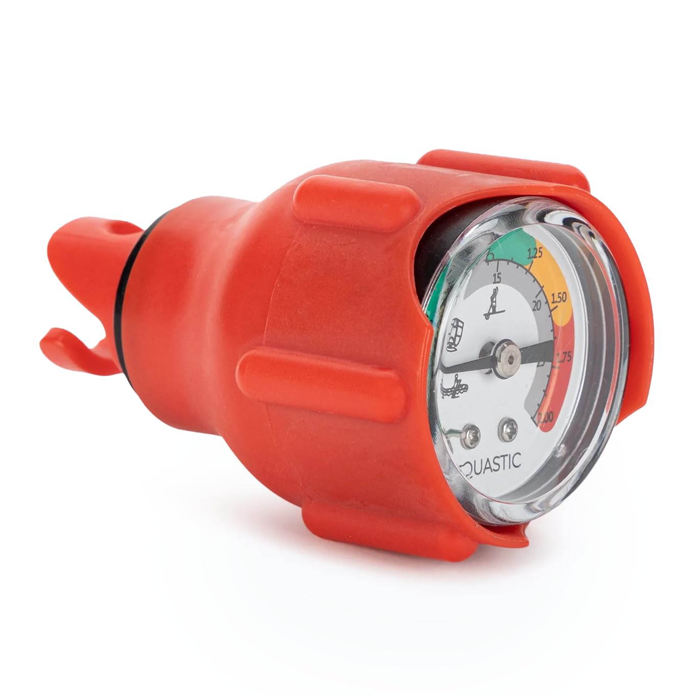AQUASTIC Manometr do kontroli ciśnienia powietrza w deskach SUP i kajakach I Wingfoil I Kompatybilne "Halkey Roberts" ventil I Max 29 PSI / 2 BAR