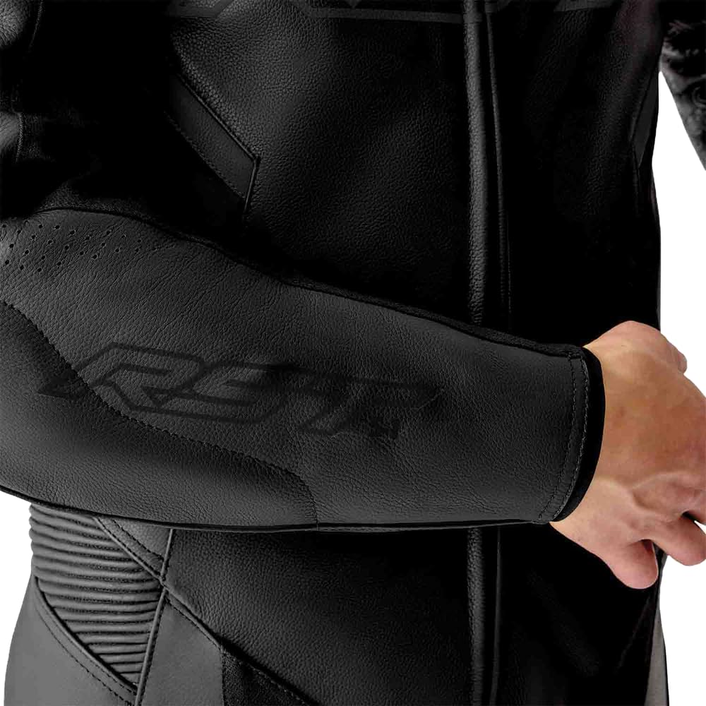 RST S1 D3O Perforowany jednoczęściowy skórzany kombinezon motocyklowy, czarny, XL