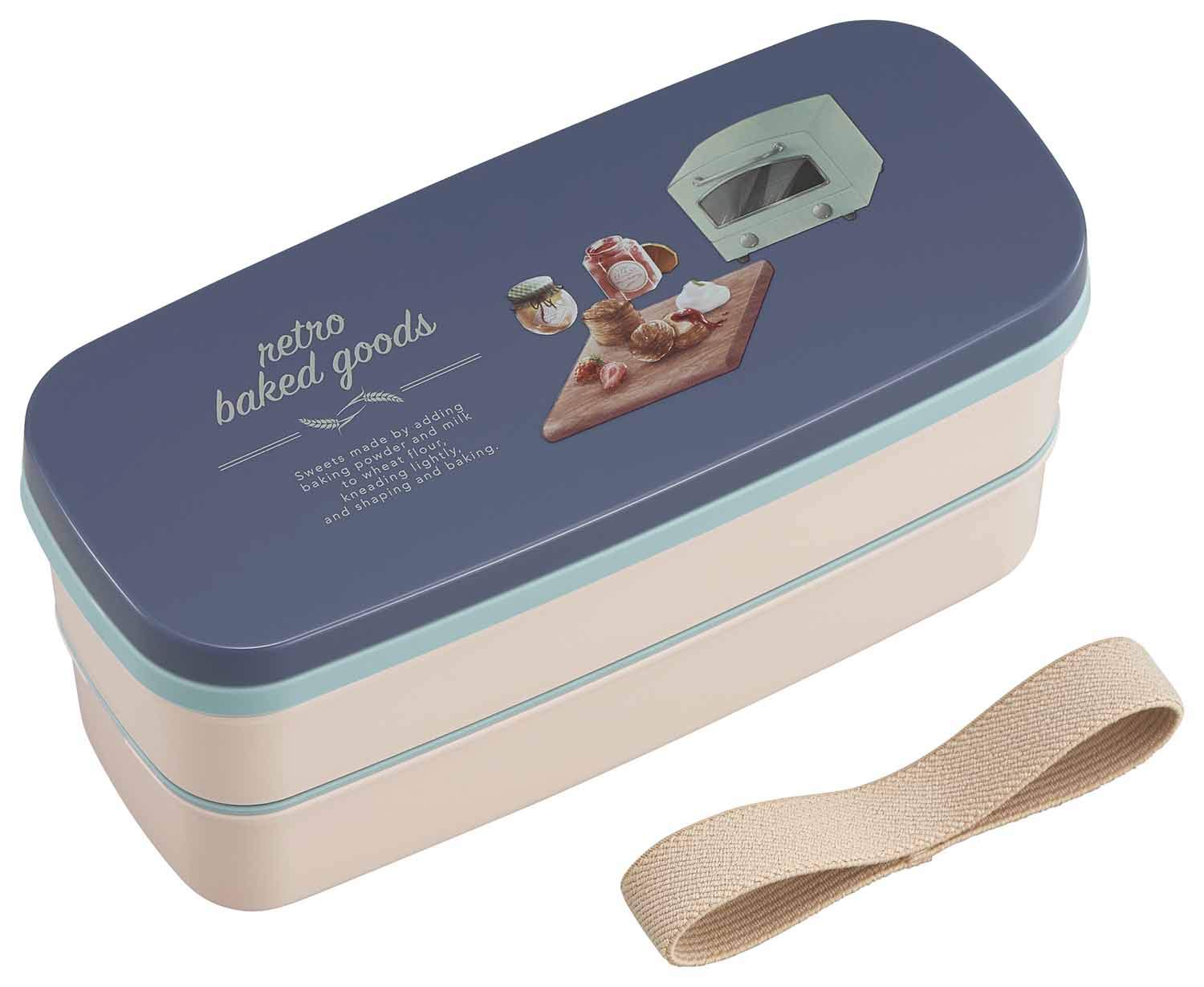 Amazon｜OSK 弁当箱 2段ランチボックス レトロベイクドグッズ 340ml+