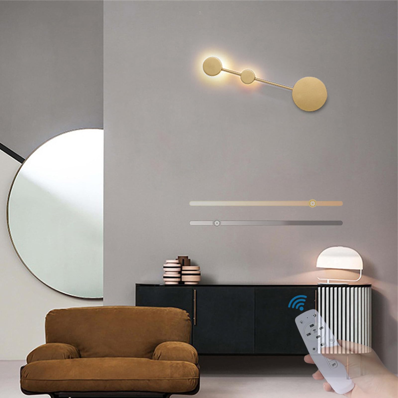 Apliques de pared regulables de diseño acrílico minimalista para interiores modernos 8