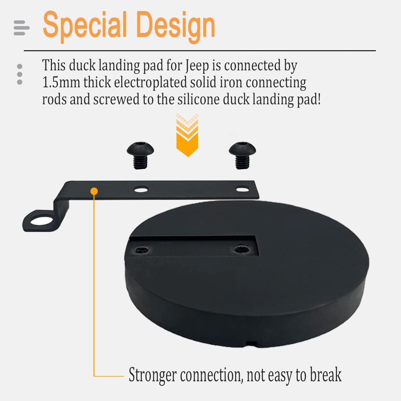 Duck Landing Pad for Jeep,Duck Landing Zone for Jeep Wrangler,Rearview Mirror Duck Mount Duck Holder Compatible with Jeep Wrangler JK JKU 2007-2018