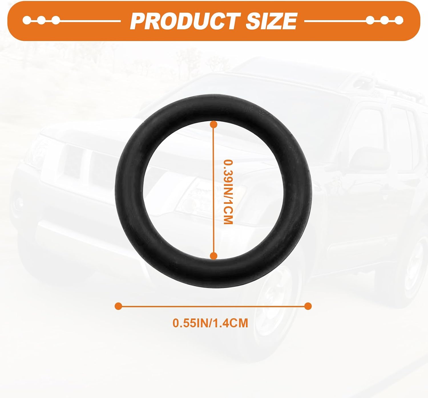 50 Pack #11105 Oil Drain Plug O-Ring, Nitrile Rubber O-Ring Gasket Compatible with Harley Davidson, Motorcycle Accessories (Black)