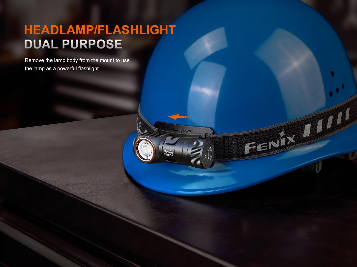 Fenix HM53R Stirnlampe LED Aufladbar, 1200Lumen,USB-C Wiederaufladbar, 158M