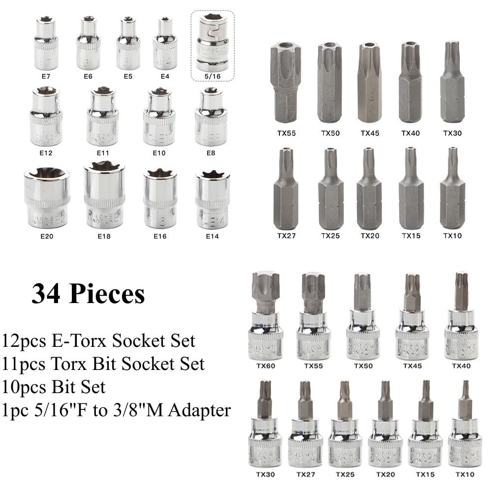 Stanley Proto J7418TX – Enchufe De Impacto Torx De 12 Pulgada, E18 – Yaxa