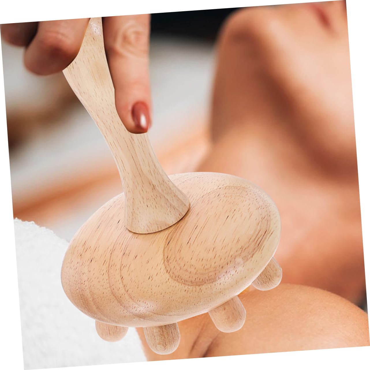 Masajeador Peine Ancho de Madera 2piezas de Cuero Cabelludo Resistente a Deformaciones para Aliviar Dolores de Cabeza y Cuidado Práctico del Cabello