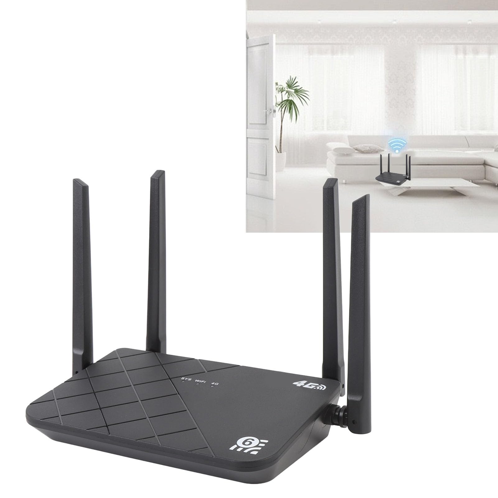 LICAEVEY Modem Router Sbloccato 4G LTE, con Slot per Scheda SIM WiFi