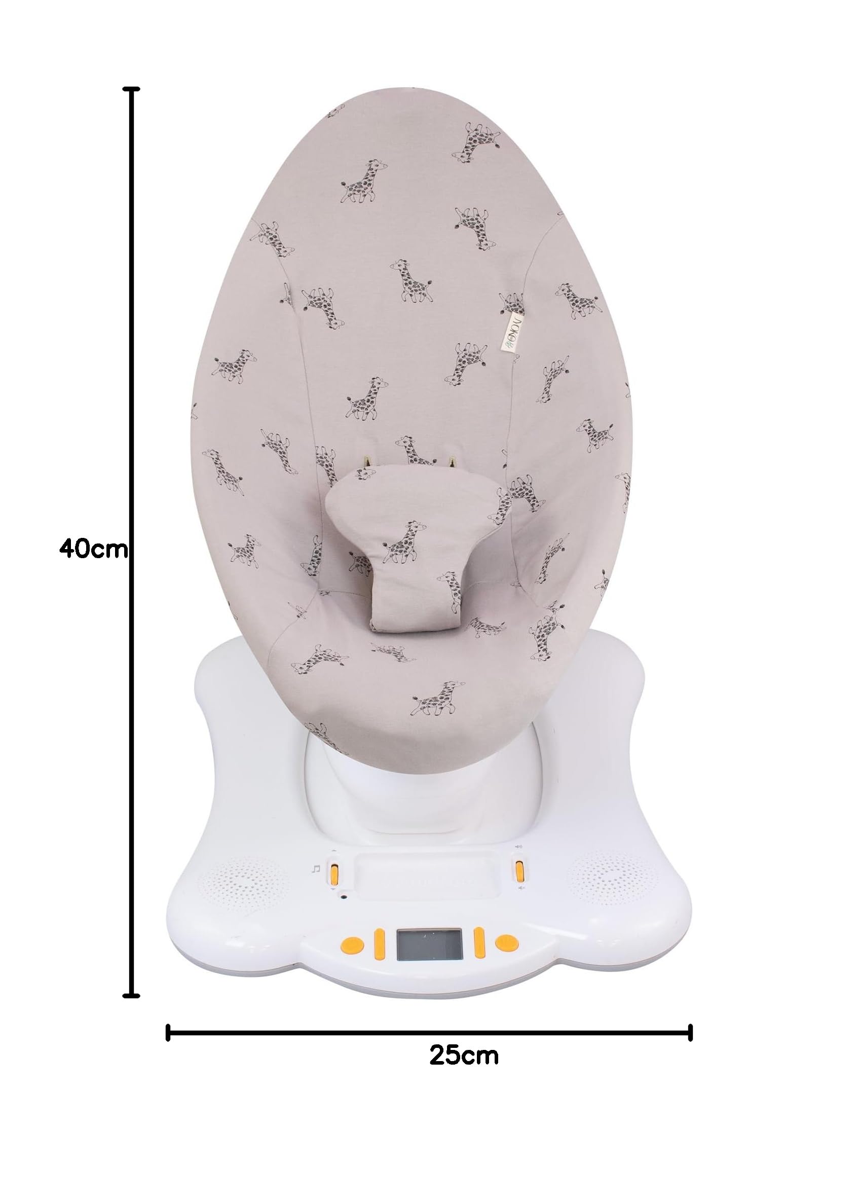 JYOKO Kids Funda de Algodón para Hamaca Compatible con Mamaroo 4moms, Mamaroo Rockaroo (Giraffe)