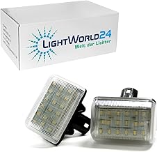 LIGHTWORLD24 LED License Plate Light for Mazda CX-7 CX7 2007-2012 CX-5 CX5 2013 2014 Bulbs License Plate Light SMD with CanBus Error Free 6000K Pack of 2
