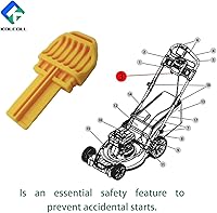Vista 5 de N835578 Llave de seguridad para cortacésped compatible con DeWalt DCMWSP255Y2 DCMWP233U2 DCMWSP244U2 cortacésped