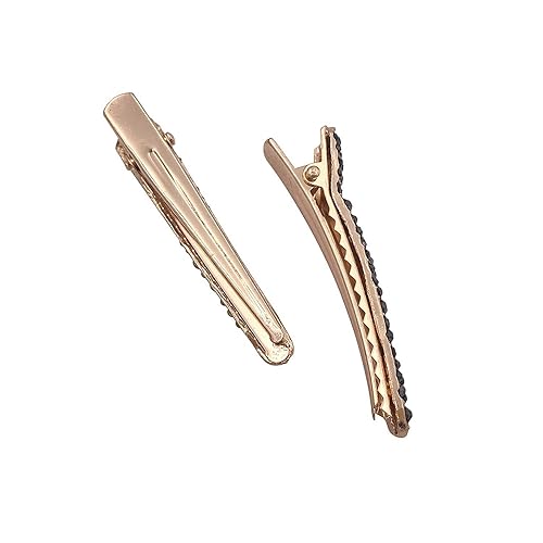 Miniatura 4 de Pinzas para el pelo de cocodrilo con diamantes de imitación y perlas, pinzas para el cabello, pinzas para el cabello de peluquería, accesorios de