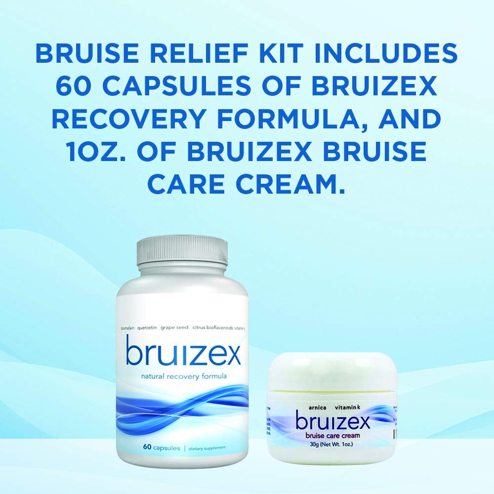 BRUIZEX Bruising Relief Kit AntiBruising Supplement and Bruise Cream