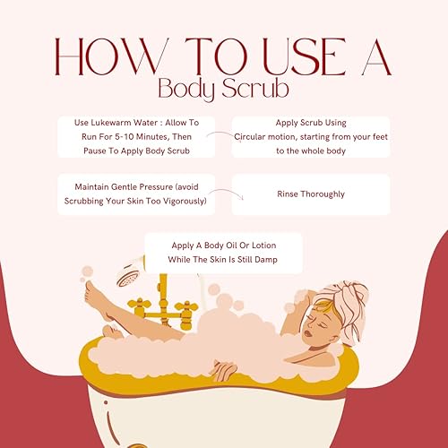 Miniatura 3 de Exfoliante corporal de fresa, exfoliante de azúcar para mujeres, perfume de larga duración, apto para veganos, 8 onzas.