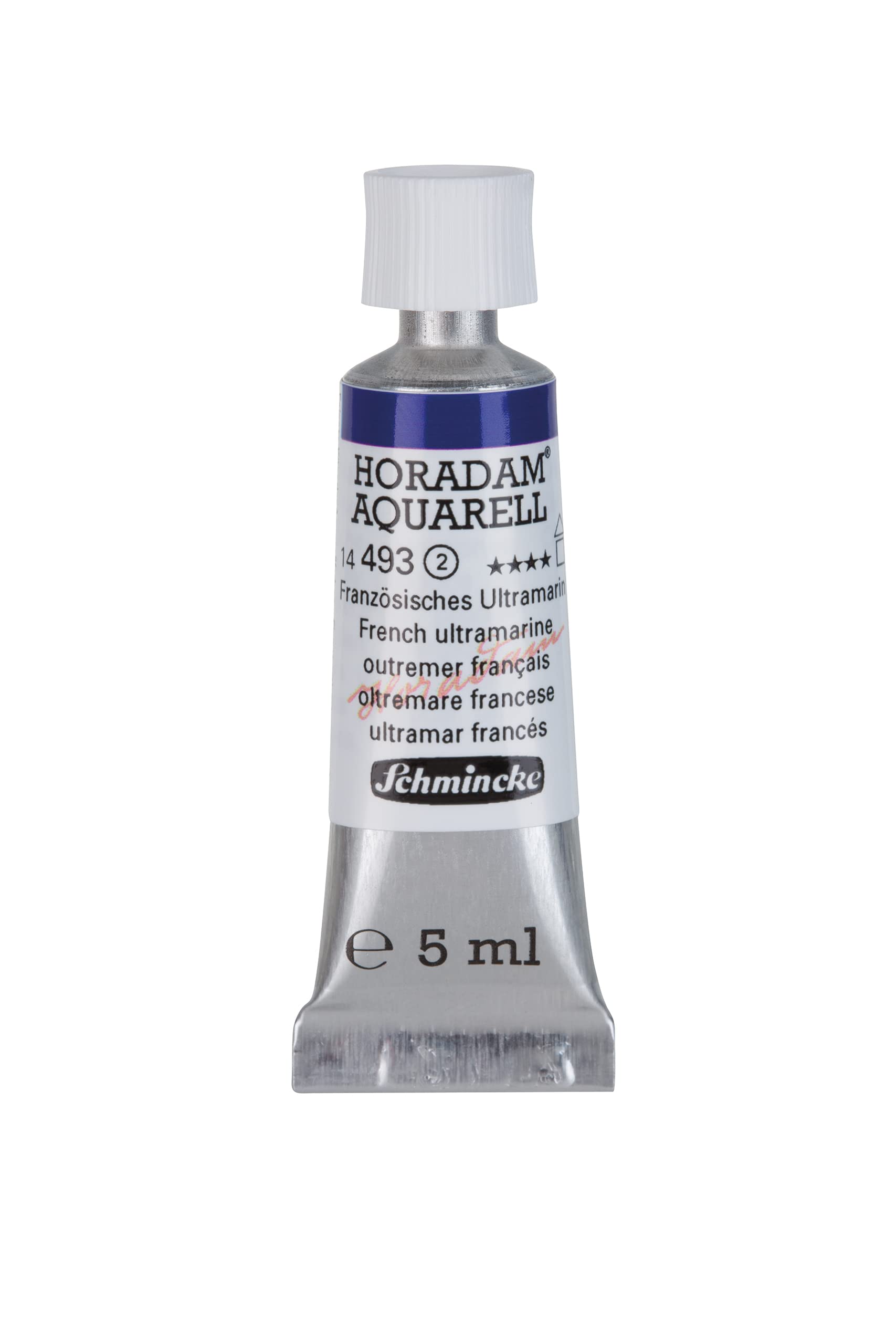 Schmincke 493 French Ultramarine - Horadam® Aquarell - Finest Artists' Watercolours, French Ultramarine - 5 Ml