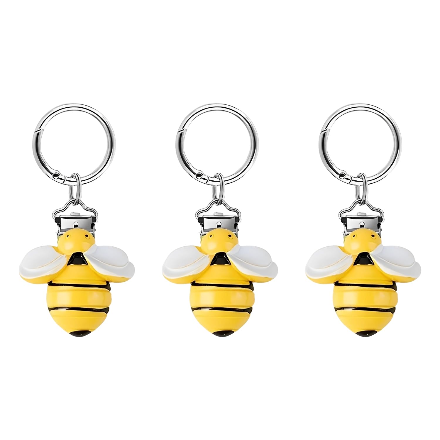 3 Morceaux De Clip De Chapeau D'Abeille, Clip De Voyage, Bijoux Animaux, Clip De Lunettes De Soleil Sucrées, Adaptée Aux Voyages Et Aux Voyages.