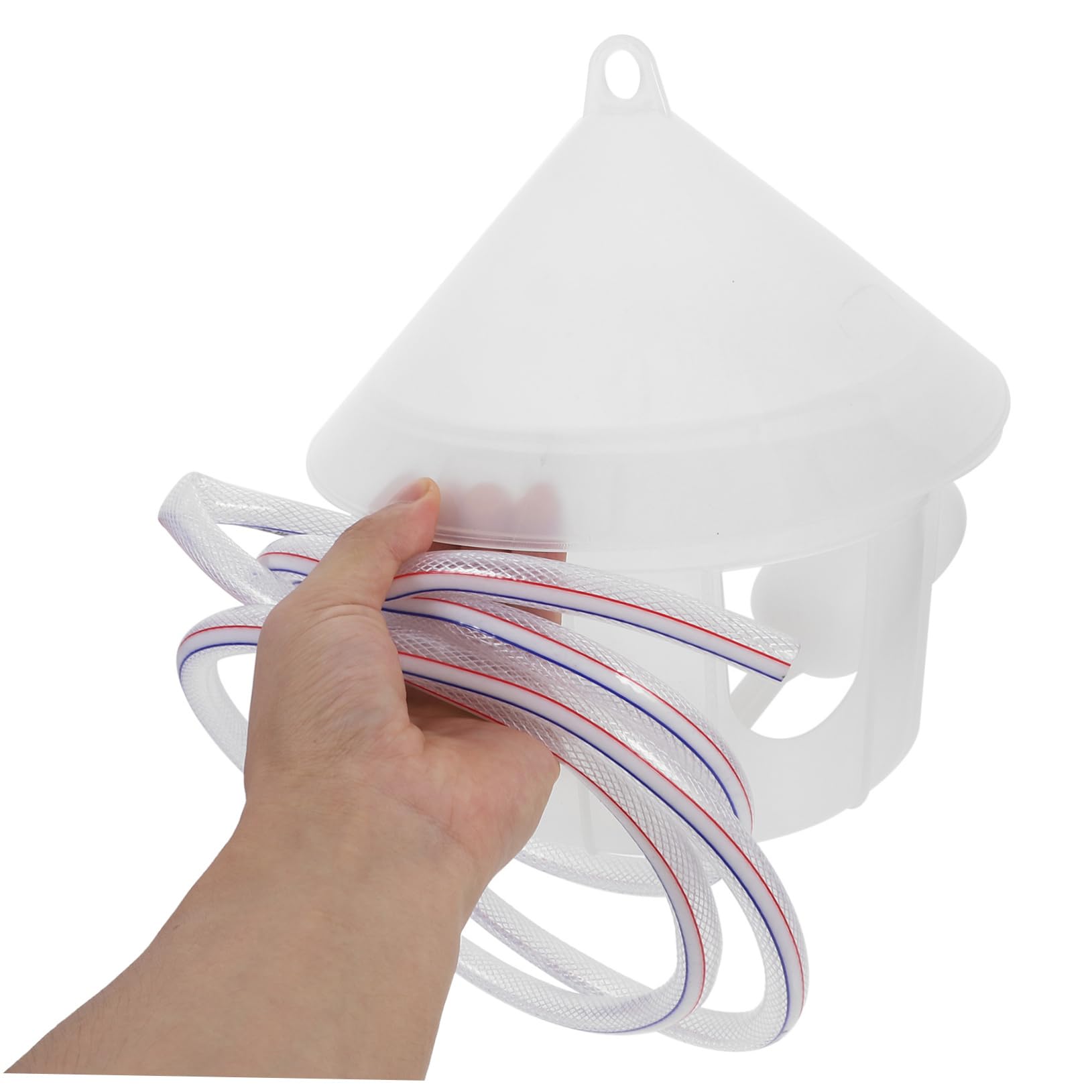 HANABASS Dispenser Automatico Acqua per Volatili in Plastica Grande Capacità, Fissabile a Gabbie per Pollame, per Piccioni, Quaglie e Polli per Uso Interno ed Esterno