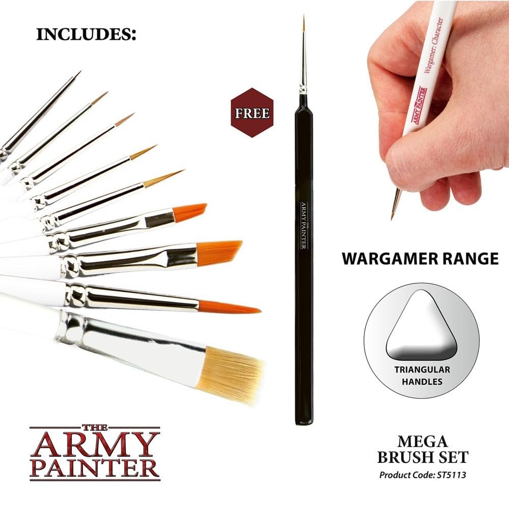 The Army Painter Mega Szczotki startowe (zestaw 10-częściowy)