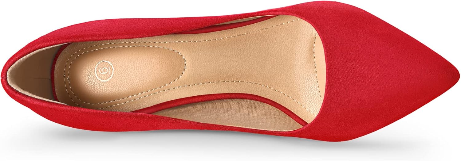 mysoft Women's High Heels Pumps Closed Pointed Toe Stiletto 4IN Heels Dress Wedding Shoes - Image 4