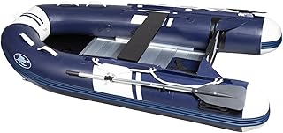 HIBO PRO Schlauchboot - Schlauchboot mit Aluboden - 1.2 mm 2000 Denier PVC - Aufblasbarer Kiel - Polyester Spiegel - Erhältlich in Mehreren Größen