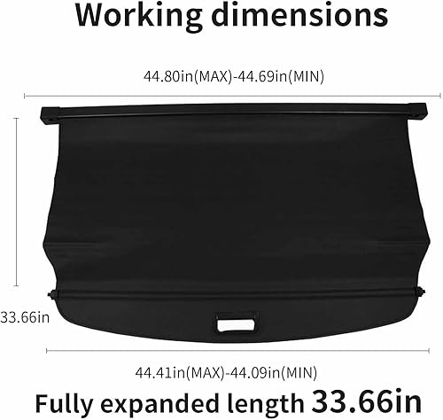 Miniatura 2 de Cubierta de carga para Kia Sportage 2011 2012 2013 2014 2015 2016 Accesorios trasero negro tronco sombra equipaje cubierta de seguridad