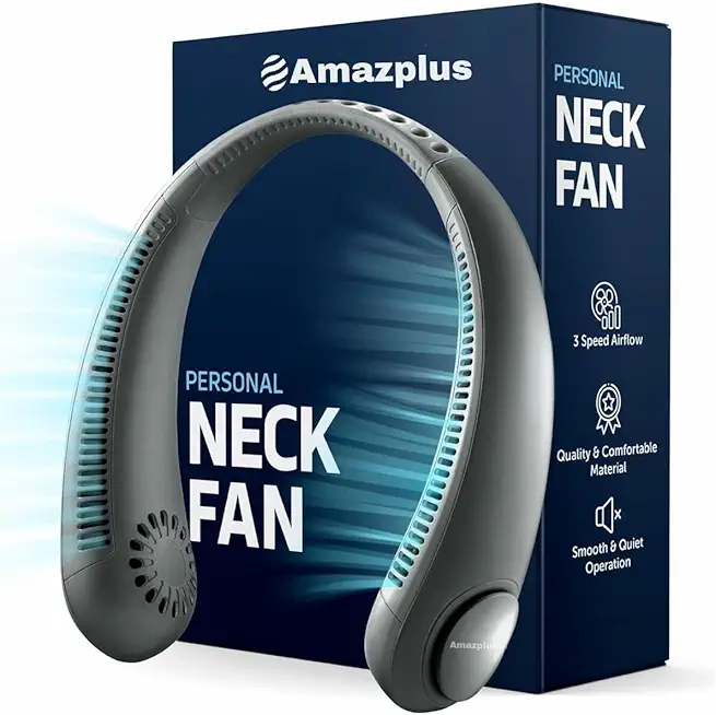 AMAZPLUS Smart Cooling Portable Neck Fan
