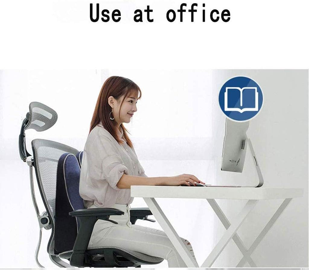 Car Lumbar Pillow - Lumbar Cushion Office Lumbar Chair Cushion Seat Back Office Worker Lumbar Pillow(Black)