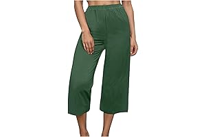 Tuianres Groucho Capri Pants: Summer Charm for the Curvaceous