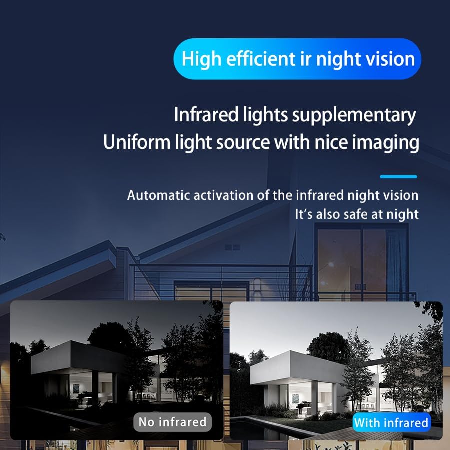 Miniatura 7 de Timbre inalámbrico con timbre, batería de 4000 mAh, timbre inteligente de visión nocturna, detección de movimientocaptura de visitantesseguridad