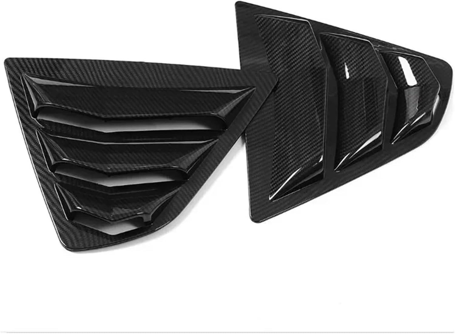 Car Rear Louver Window Side Shutter Cover for Toyota Camry Sedan 2018 2019 2020-2022 Trim Sticker Vent Scoop ABS Carbon Fiber(Carbon)