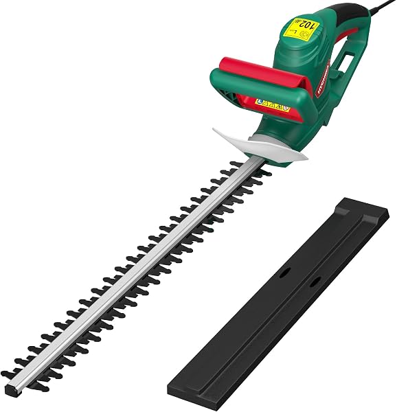 Taille-haie électrique filaire 550W, lame 45 cm, écartement 18 mm, double interrupteur