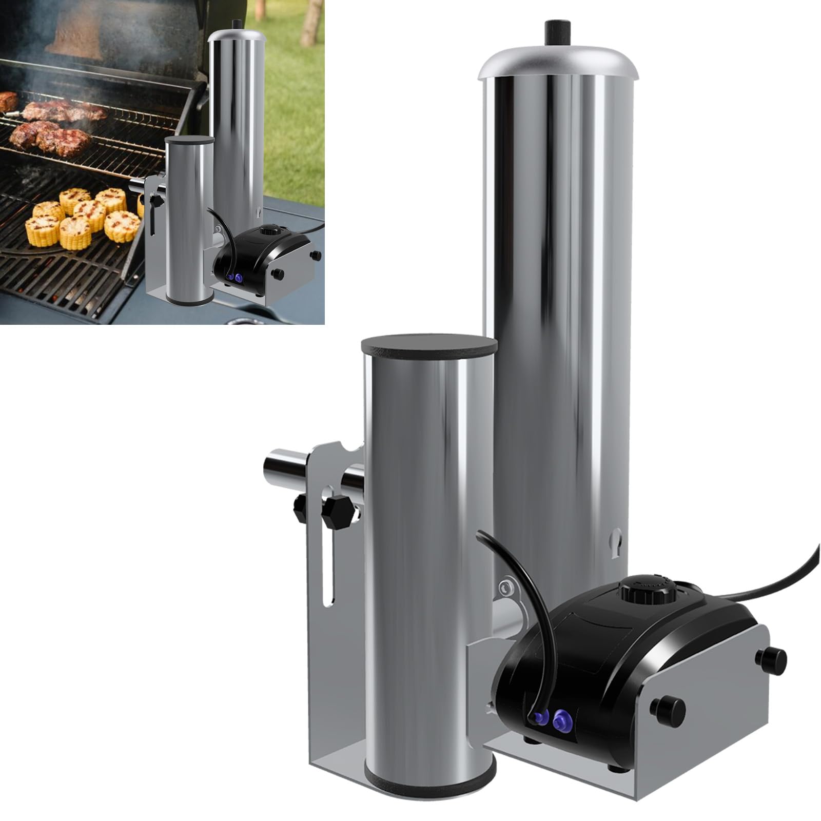 Generador de humo frío de acero inoxidable horno de ahumar portátil | eléctrico para ahumar alimentos y carne, generador de humo para ahumar alimentos, carne, pescado, barbacoa