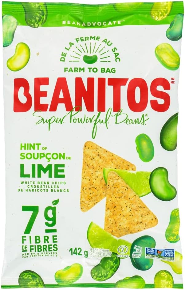 Beanitos Black Bean Chips Hint Of Lime 142g 142 gram Amazon.ca