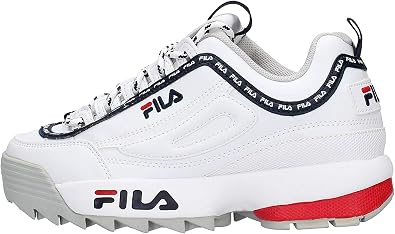 FILA Women Disruptor Low Wmn White Sneaker, 6.5 UK