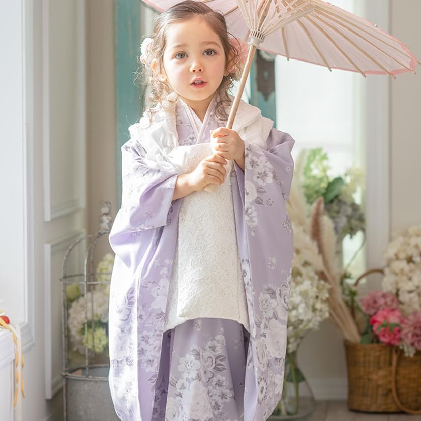 七五三 チュールレース着物ワンピース 被布 セット Catherine Cottage