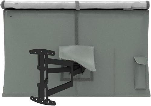 Miniatura 5 de Cubierta para TV de 40 pulgadas, diseño cerrado, solapa frontal, resistente a los arañazos, protege la pantalla LED de hasta 39 pulgadas de ancho x